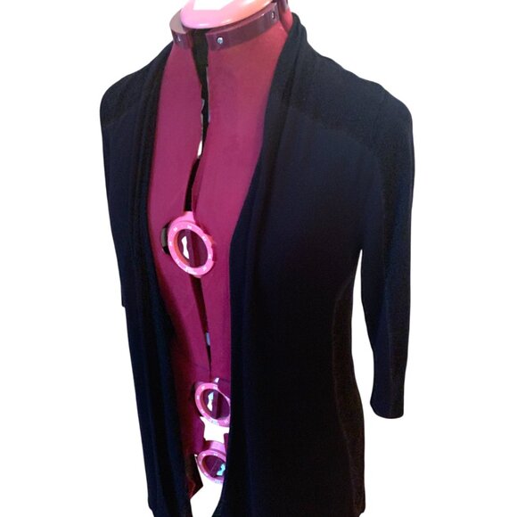 TWIK - Open-Front Lightweight Cardigan – 100% Viscose – Size Medium - Picture 2 of 10